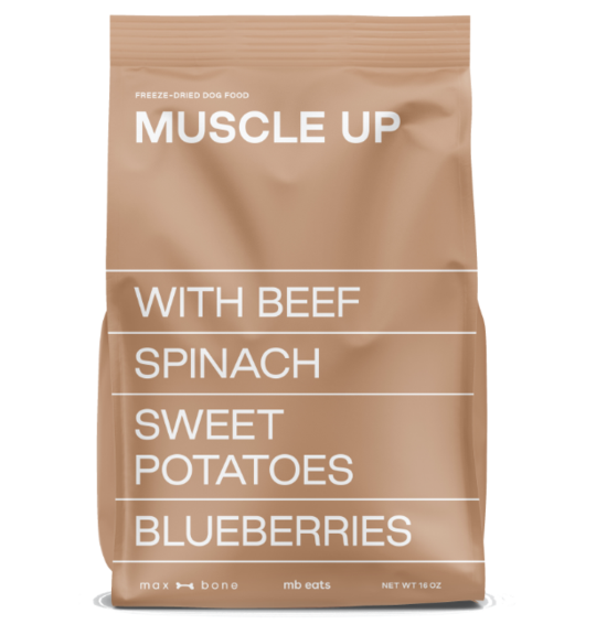 muscle up brown package of MB Eats meal