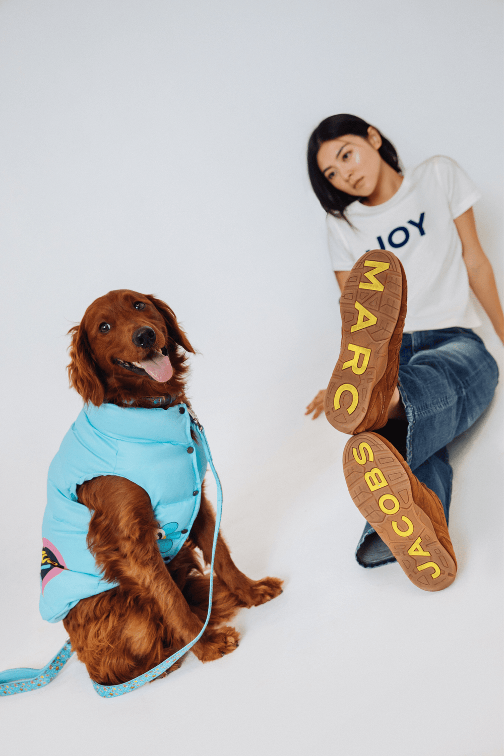 Hattie Stewart x Marc Jacobs x maxbone Light Blue Puffer Vest - maxbone