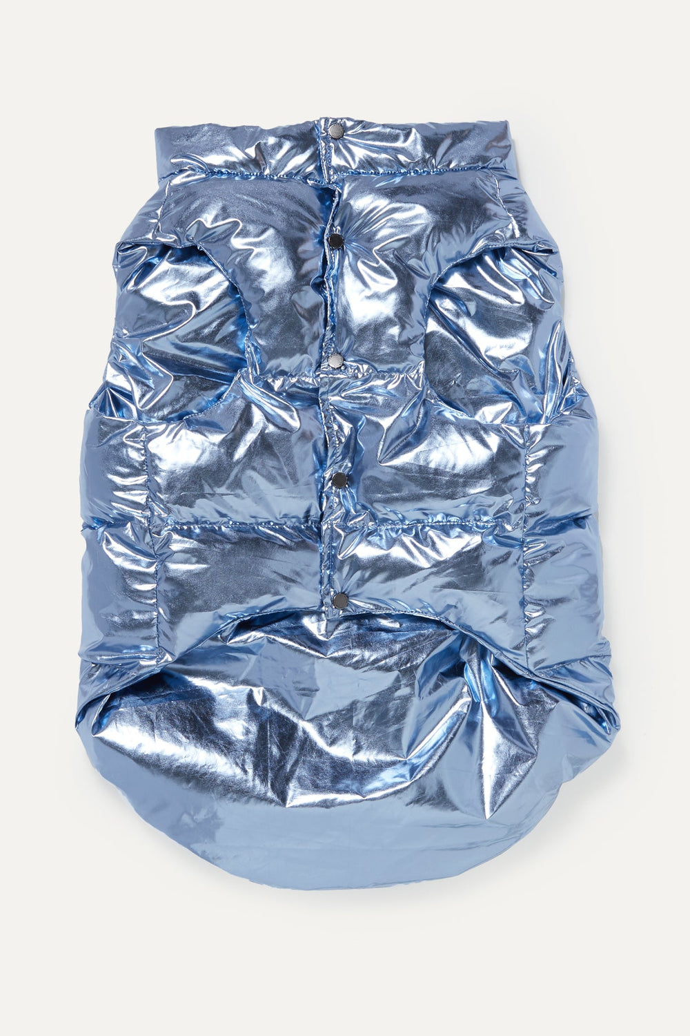 Metallic Arabella Puffer Vest - maxbone